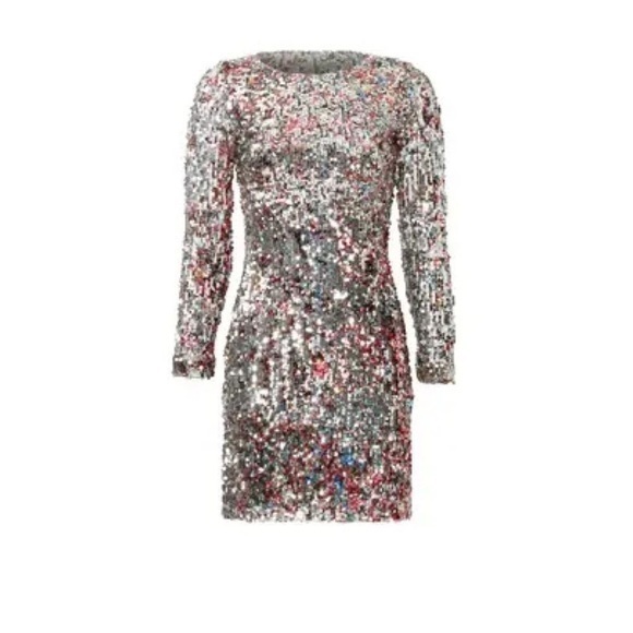 Mark James x Badgley Mischka mini sequin pixie dress Medium - Picture 1 of 12